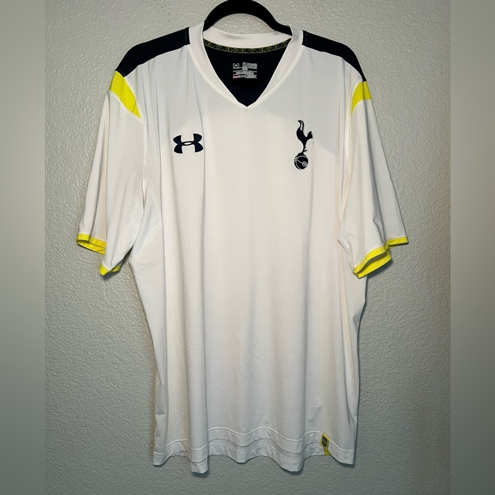 Tottenham Hotspur Under Armour Jersey Mens 2XL White Training Kit 2014-2015